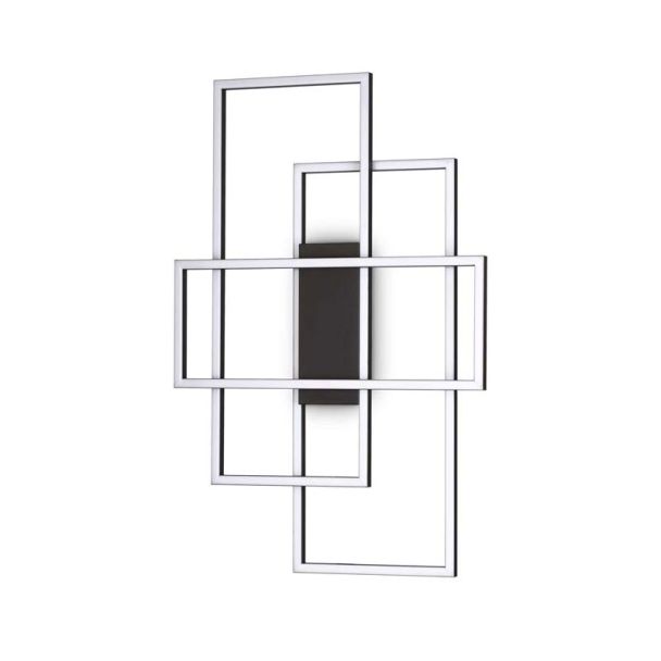 IDEAL LUX 270661 FRAME PL RETTANGOLO NERO LAMPA SUFITOWA czarny