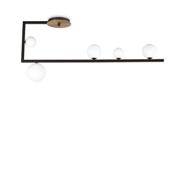 IDEAL LUX 273631 BIRDS PL5 LAMPA SUFITOWA czarny