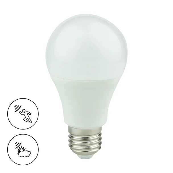 MILAGRO EK8046 Żarówka LED 9W A60 E27 3000K Zmierzchowo-Ruchowa
