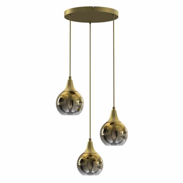 MILAGRO MLP8403 LAMPA WISZĄCA MONTE GOLD 3XE27