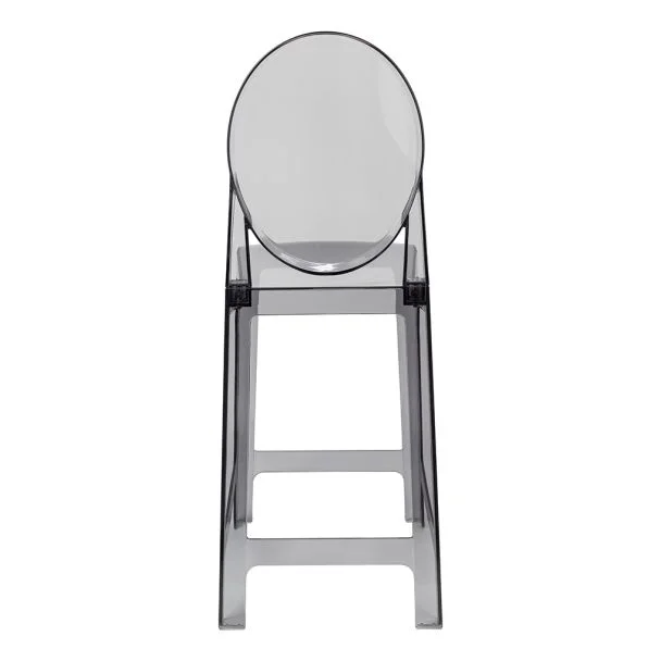 KING HOME KH010100226 Krzesło barowe VICTORIA 65 cm dymione - poliwęglan