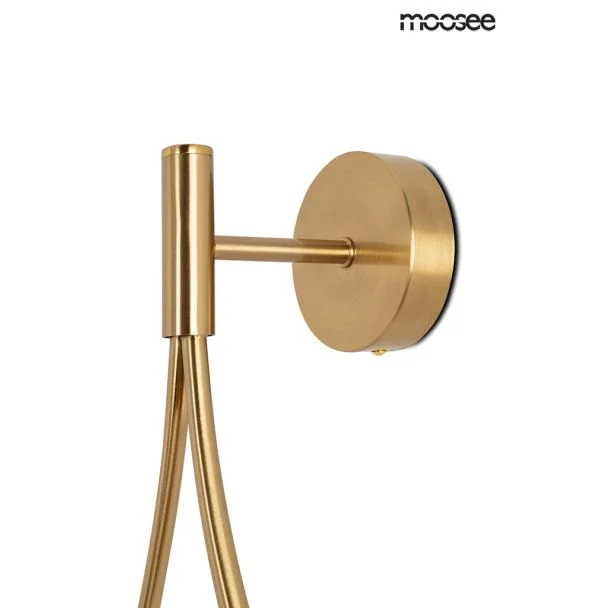 MOOSEE LAMPA ŚCIENNA ROMA ZŁOTA