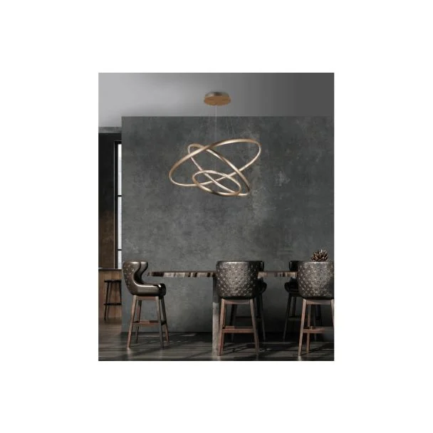 AZZARDO AZ4429 BRIGHTON 3 GO DECORATIVE PENDANT GOLD