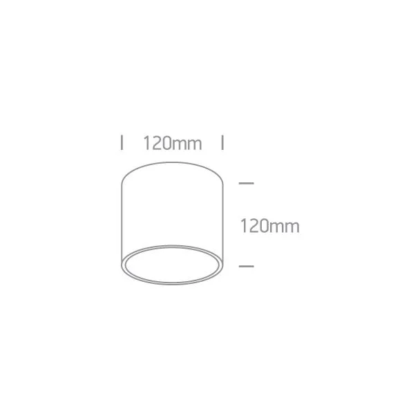 ONE LIGHT 12144/W Naksos biała oprawa sufitowa z oprawką GU10 R111 15W
