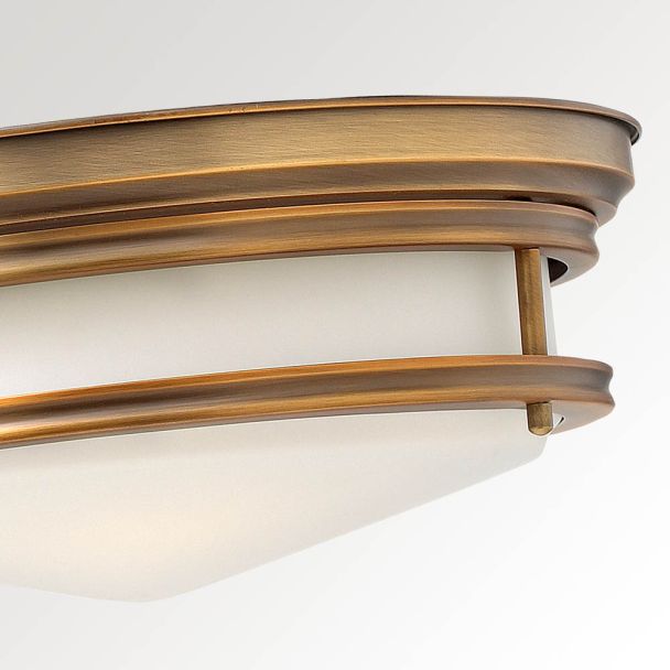ELSTEAD HADLEY HK/HADLEY/F BR 3Lt Flush Light