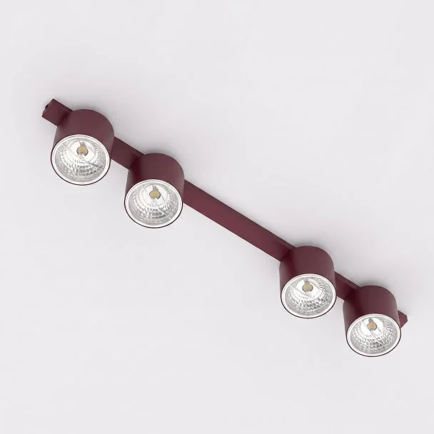 EMIBIG 1697/4 NANO 4 BURGUNDY Lampa sufitowa