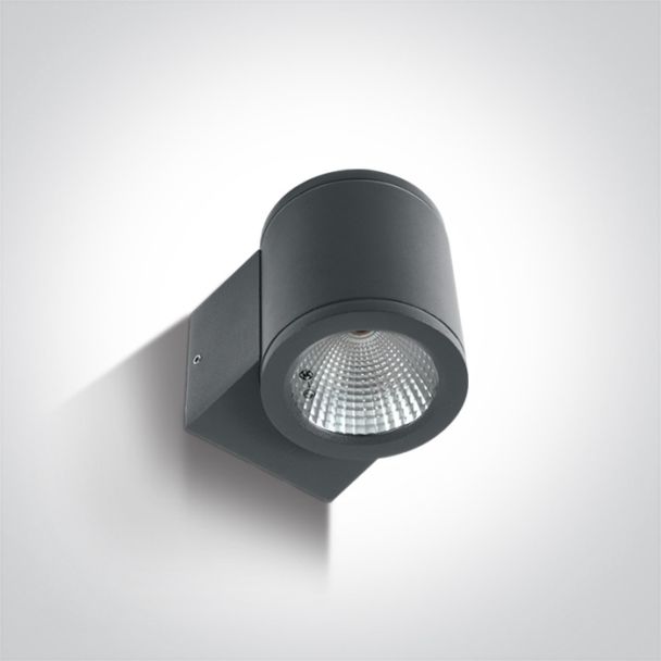 ONE LIGHT 67138E/AN/W Mavrogeia zewnętrzny cylinder ścienny antracyt 3000K 6W IP54