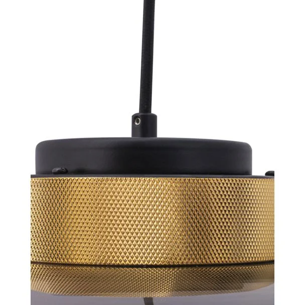 Step into Design 9969P/A smoky Lampa wisząca BOOM LED szaro złota 25 cm