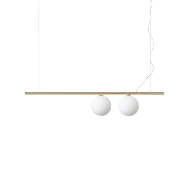 IDEAL LUX 282107 PERLINE SP2 OTTONE LAMPA WISZĄCA mosiądz