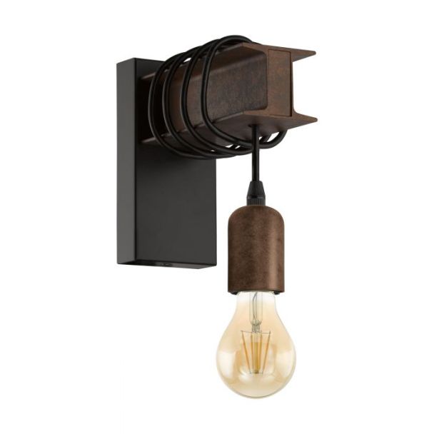 EGLO 43152 LAMPA TOWNSHEND 4 OPRAWA ŚCIENNA WL/1 SCHWARZ/ANTIK-BRAUN TOWNSHEND 4