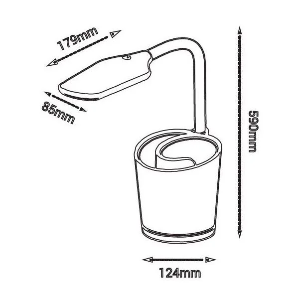NILSEN PX036 Lampka biurkowa LED Elsa
