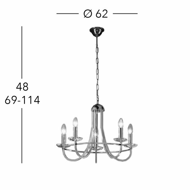 KOLARZ 330.85.8C IMPERIAL żyrandol