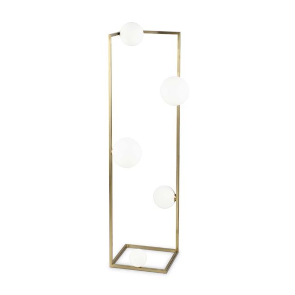 IDEAL LUX 284354 ANGOLO LAMPA PODŁOGOWA mosiądz