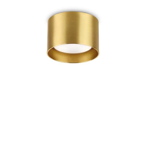 WYPRZEDAŻ IDEAL LUX 285238 SPIKE PL1 ROUND OTTONE LAMPA SUFITOWA mosiądz