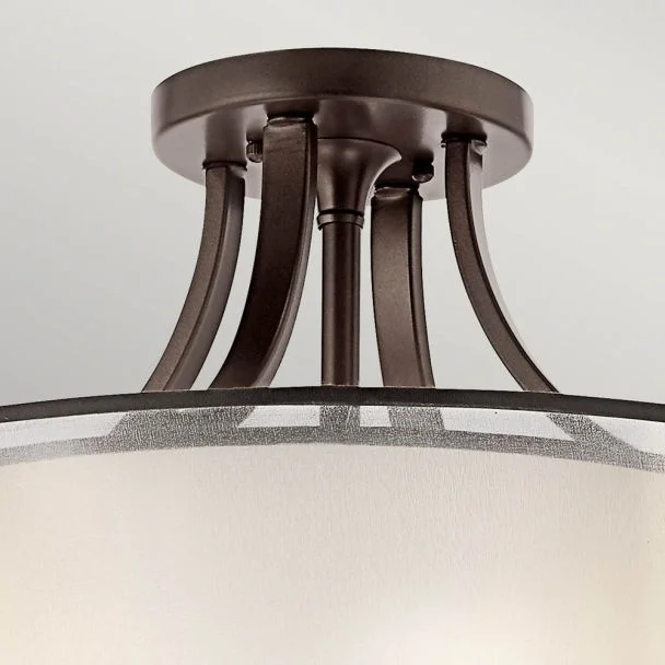 ELSTEAD Lacey KL-LACEY-SFM-MB 4 Light Semi-Flush Mount - Mission Bronze