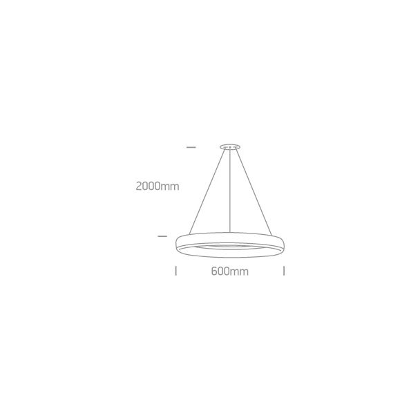 ONE LIGHT 63114/W/W Vitoli biała oprawa wisząca LED 3000K 40W