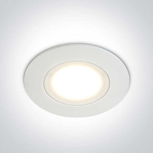 ONE LIGHT 10106P/W/W Tsada biały wpust COB LED IP65 3000K 6W