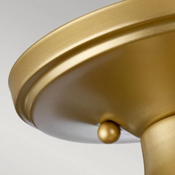 ELSTEAD Dublin QZ-DUBLIN-SF-PNBR 1 Light Semi-Flush Mount - Painted Natural Brass