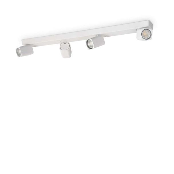 IDEAL LUX 294827 RUDY PL4 SQUARE BIANCO LAMPA SUFITOWA biały