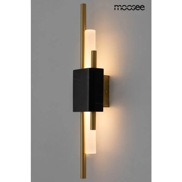 MOOSEE MSE010100358 MOOSEE lampa ścienna EVANS czarna / złota