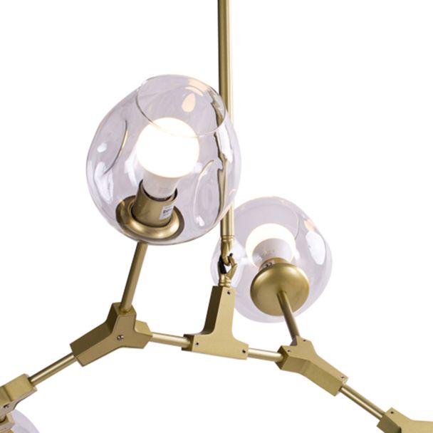 Step into Design ST-1232-6 GOLD transparent Lampa wisząca MODERN ORCHID-6 złoto transparentna 130 cm