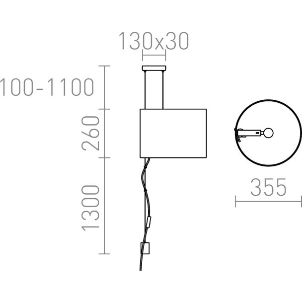 RENDL R11989 BROADWAY wisząca regulowana biała chrom 230V E27 42W