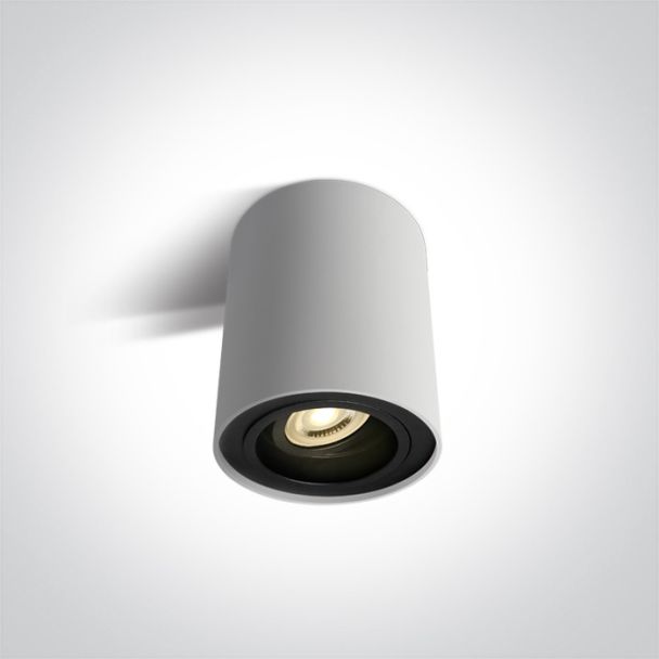 ONE LIGHT 12105Y/W Nemea biała oprawa sufitowa z oprawką GU10 MR16 10W