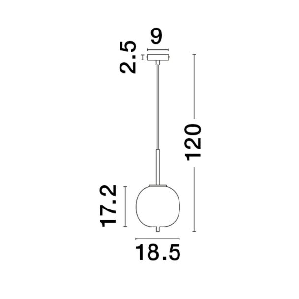 LUCES EXCLUSIVAS LE43664 PILAR lampa wisząca