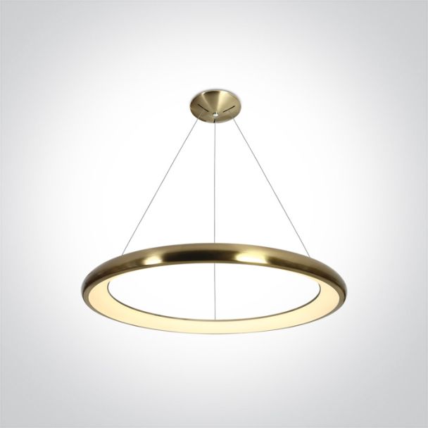 ONE LIGHT 62144NB/BBS/W Kedros lampa wisząca LED 3000K 50W matowy mosiądz