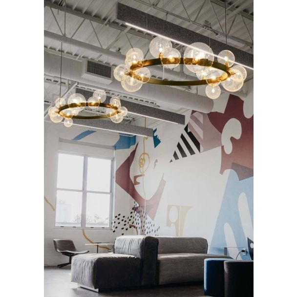 Step into Design XC111-850 Lampa wisząca ORION czarna 85 cm