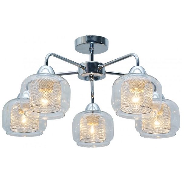 CANDELLUX 35-67104 RAY AMPLA 5X40W E14 CHROM