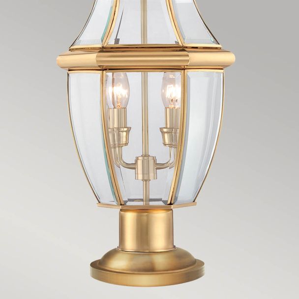 ELSTEAD Newbury QZ-NEWBURY3-L-PB 2 Light Pedestal