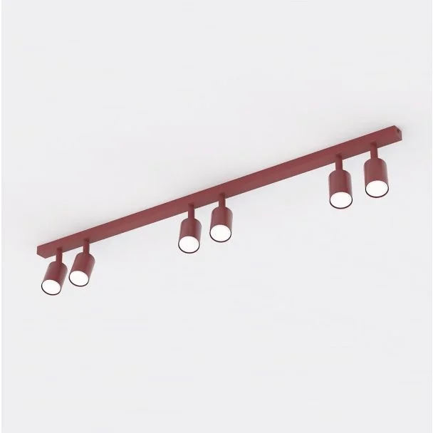 EMIBIG 1704/6 FLASH 6 BURGUNDY Lampa sufitowa
