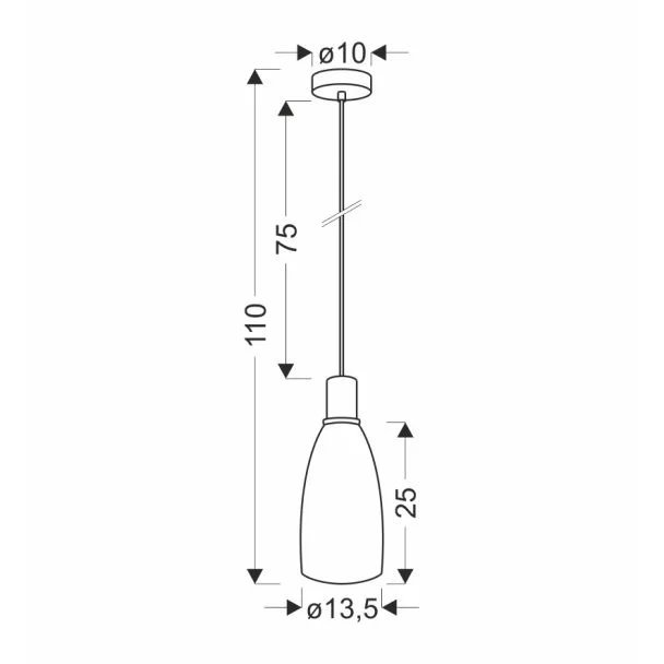 CANDELLUX 31-26927 Udin big lampa wisząca czarny 1x15W GU10 klosz szary