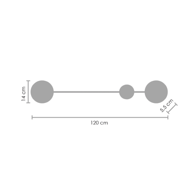 Step into design MW1133-86 Lampa ścienna CLEX - 2 LED 86 cm