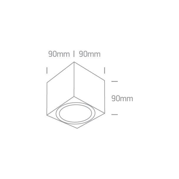 ONE LIGHT 67138D/G/D Akontio szara zewnętrzna oprawa sufitowa 6000K 6x1W IP54