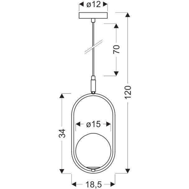 CANDELLUX 31-73457 CORDEL ZWIS 1X28W G9 MOSIĄDZ