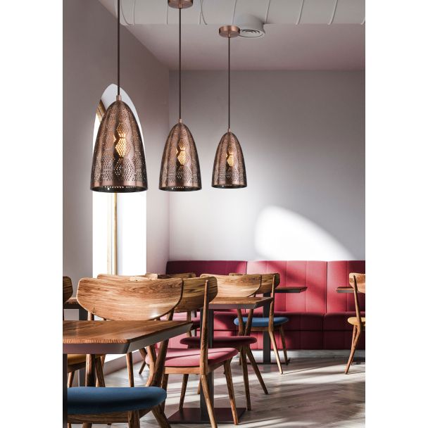 CANDELLUX 31-43313 SFINKS ZWIS 20 STOŻEK 1X60W E27 AŻUROWY MIEDZIANY