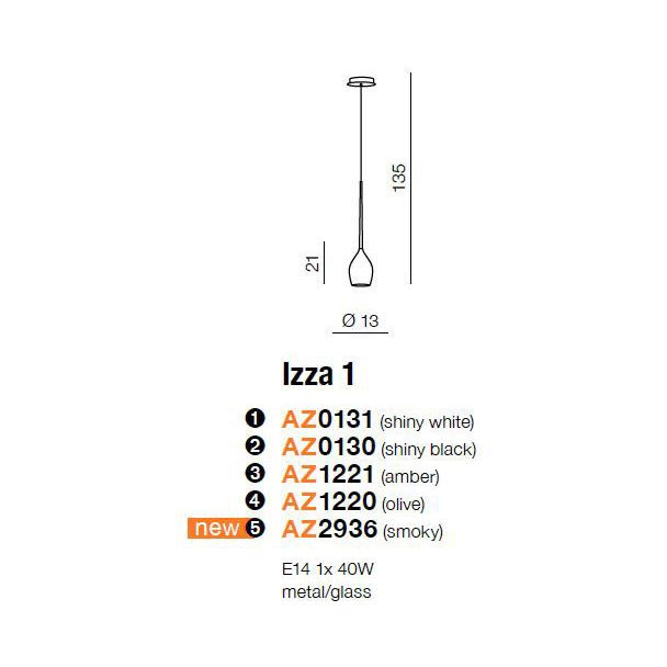 AZZARDO AZ1221 Izza 1 (amber)