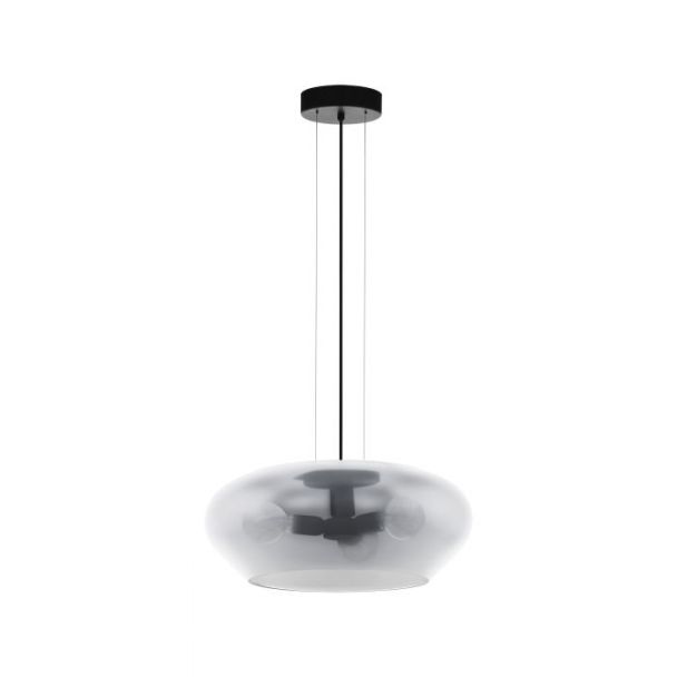 EGLO 39658 LAMPA PRIORAT OPRAWA WISZĄCA HL/3 E27 Ø500 SCHWARZ/SW-TRANSP.PRIORAT