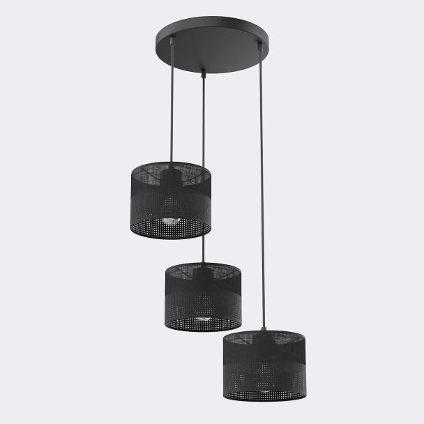 EMIBIG 1651/3PREM KARBON 3 BLACK PREM LAMPA WISZĄCA