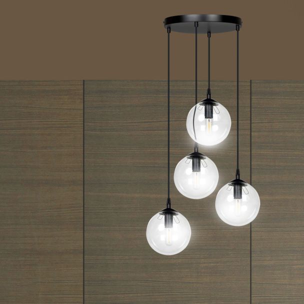 EMIBIG 711/4PREM LAMPA WISZĄCA COSMO 4 BL PREMIUM TRANSPARENT