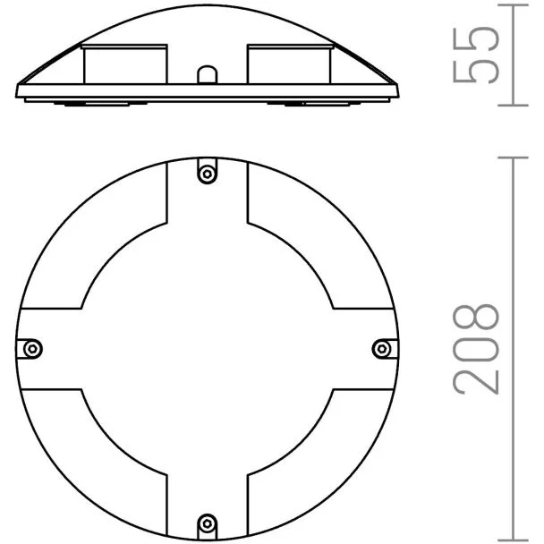 RENDL R11751 TOPTOP IV naziemna antracyt 230V LED 4x1W IP67 3000K
