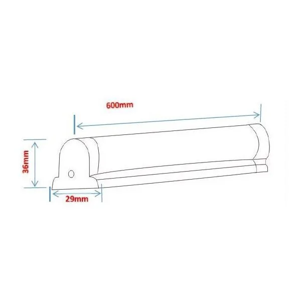 WYPRZEDAŻ INQ IT010WW FLUO 10 BELKA LED IP44 60cm 3000K