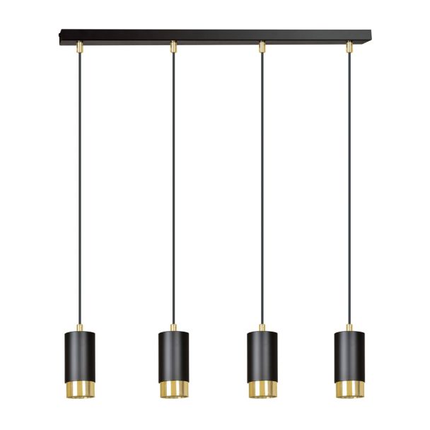 EMIBIG 817/4 LAMPA WISZĄCA FUMIKO 4 BL/GOLD
