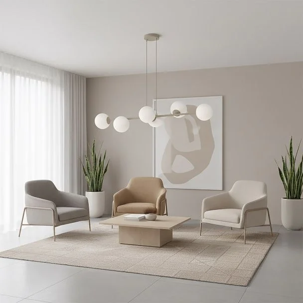 EMIBIG 1640/6 MAGNUS 6 MOKKA OPAL LAMPA WISZĄCA