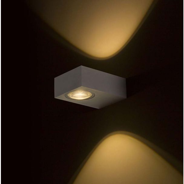 RENDL R12831 KORSO II ścienna aluminium szczotkowane 230V LED 2x3W 120° IP54 3000K