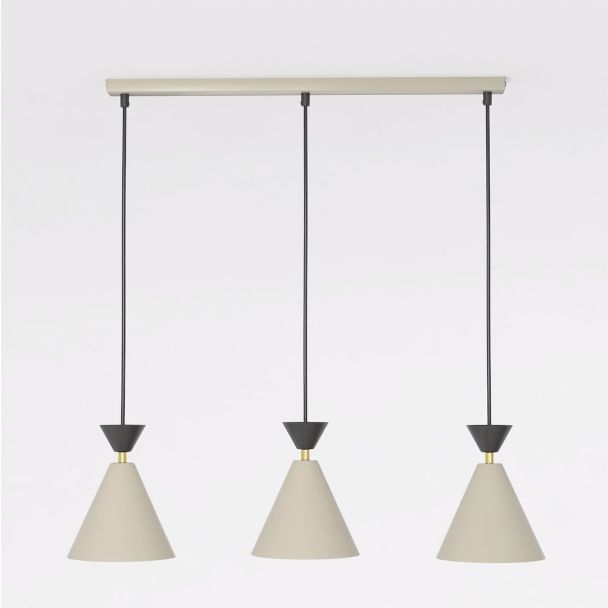 EMIBIG 1741/3 KLEVER 3 MOKKA BLACK Lampa wisząca