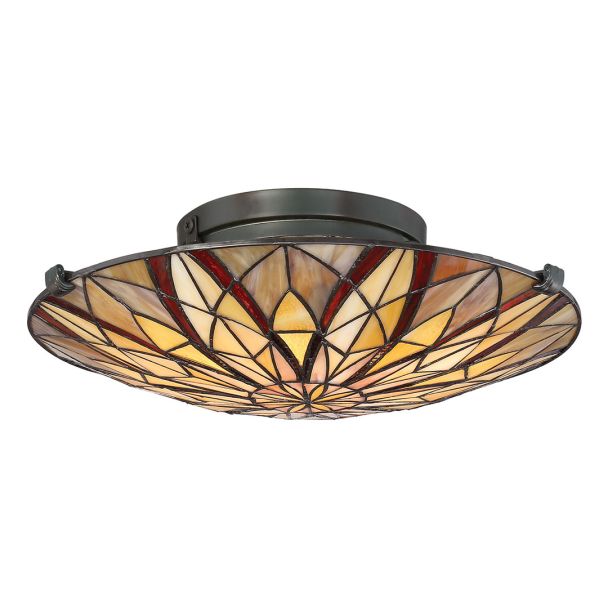 ELSTEAD Victory QZ-VICTORY-SF Tiffany Semi-Flush