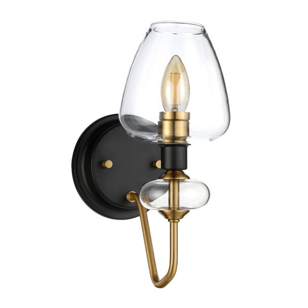 ELSTEAD Armand DL-ARMAND1-AB 1 Light Wall Light - Aged Brass